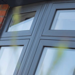 PVCu flush casement window